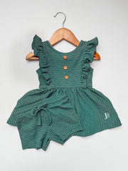 Lucy Tunic Set or Dress :: Rosemary Green Ribbed Knit Cotton